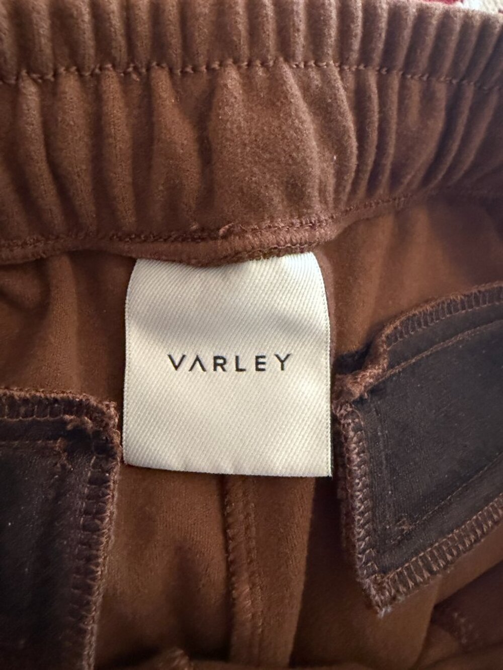Varley women's sweatpants medium brown comfy fleece elastic waist pockets - Picture 6 of 7